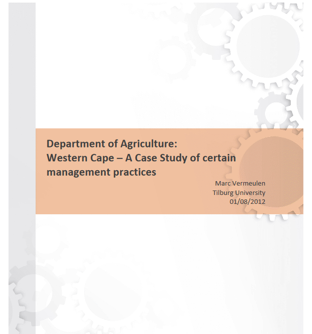 Dep. Community Safety Western Cape